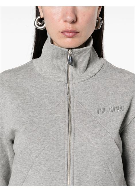 Felpa con zip in grigio The Attico - donna THE ATTICO | 250WCF00022JJF003AA183